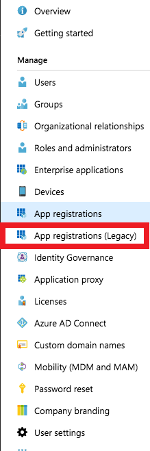 App Registrations (Legacy) Tab Image