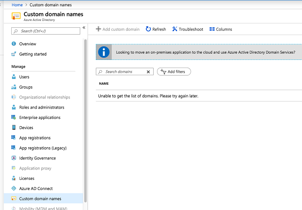 Azure AD Error Message (2)